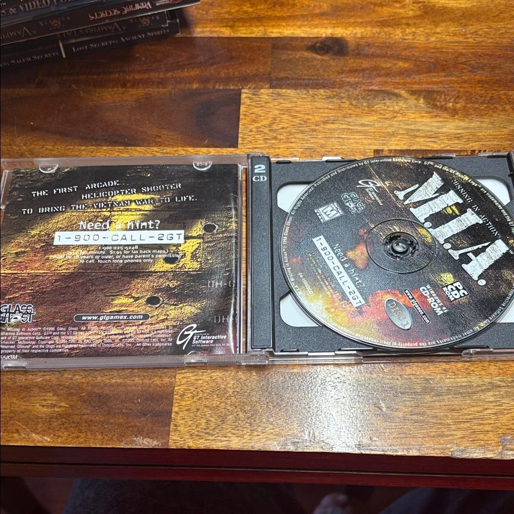 M.I.A. Missing In Action PC CD-ROM Instruction Manual Case